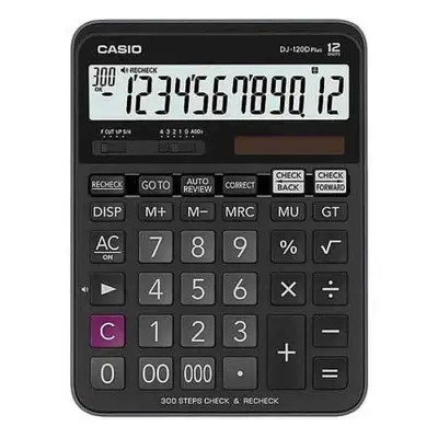 Casio DJ-120D Plus Check and Recheck Desktop Calculator